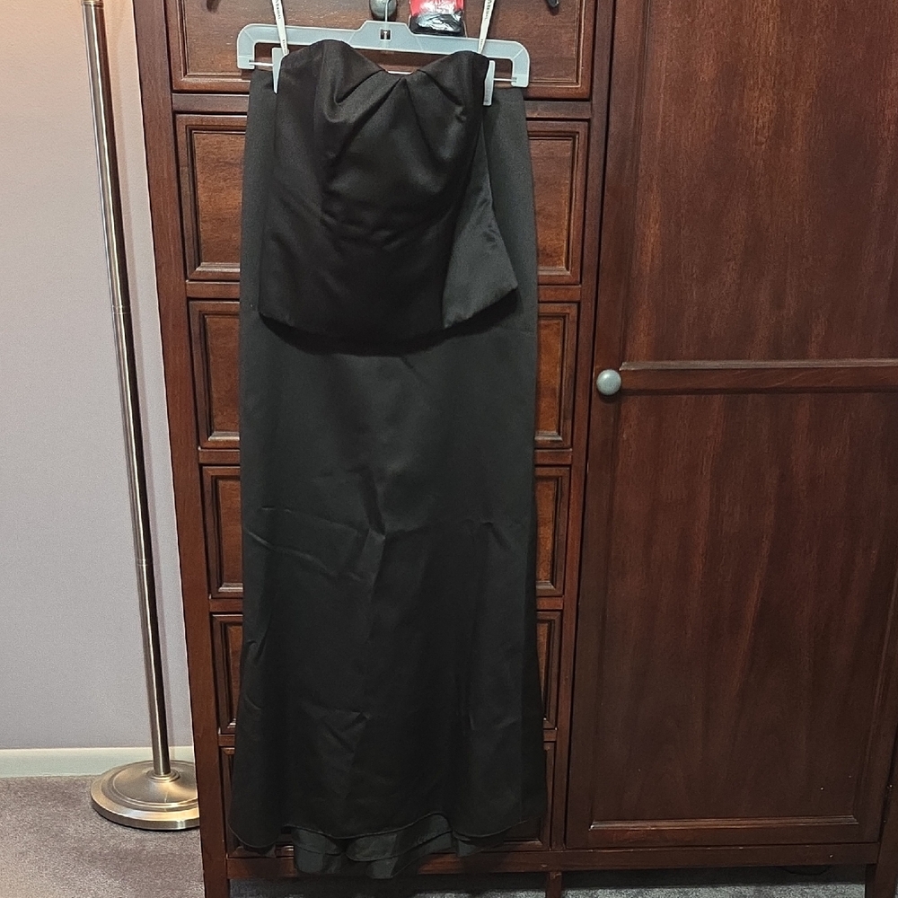 David's Bridal Classic Black Dress Womens 6